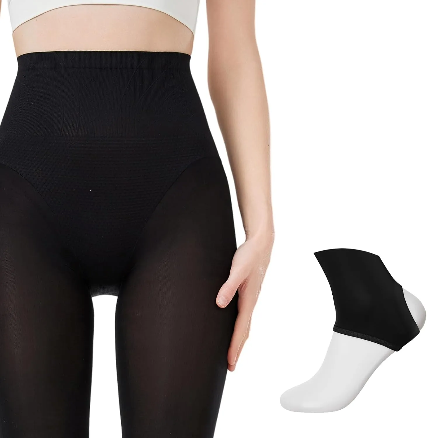 Golf Stockings UV Protection Leggings,UPF Stirrup & Footless Tights for Golf, Dance & Outdoor Sports