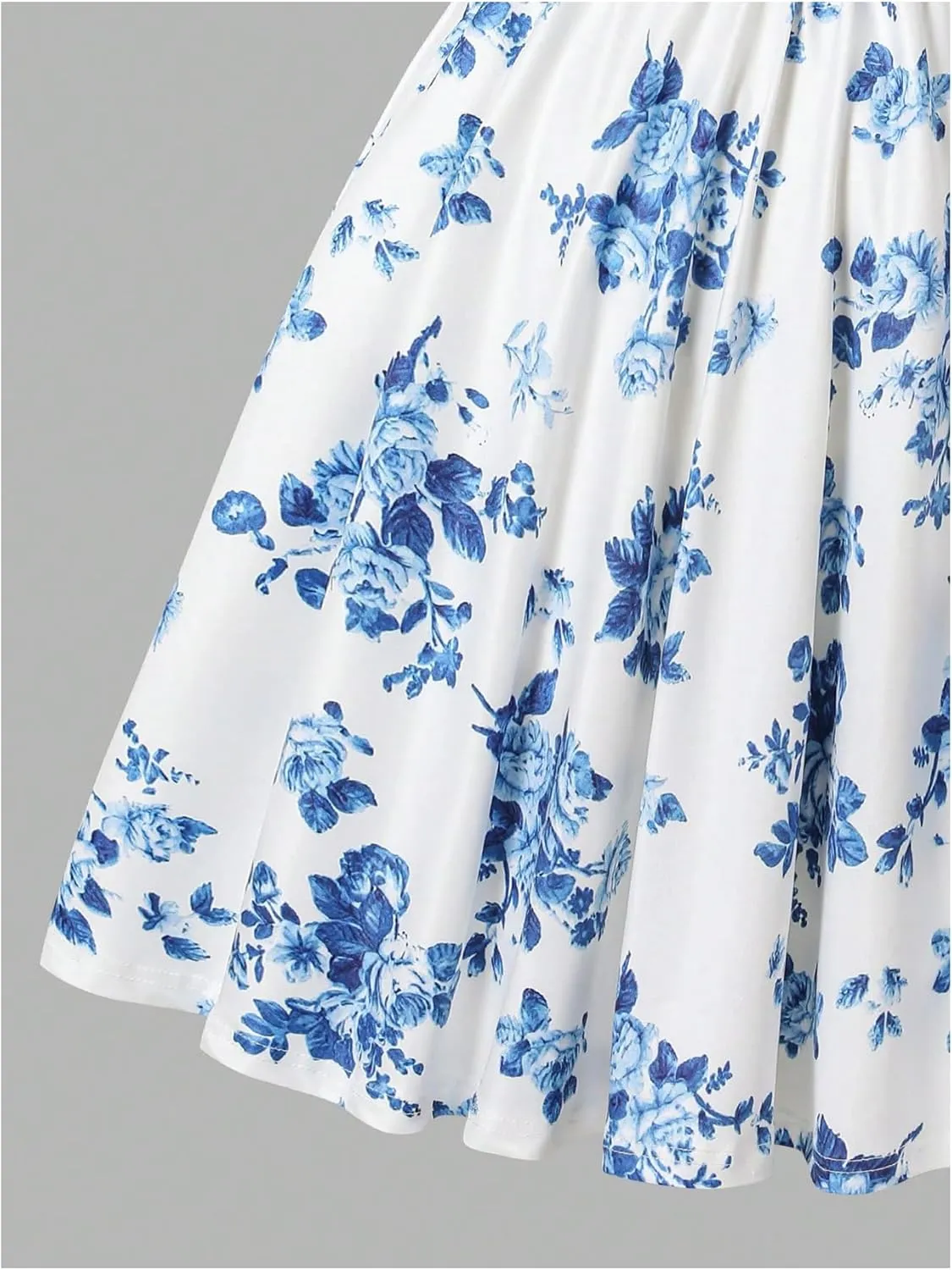 GORGLITTER Girl's Floral Print Ruffle Mini Dress Summer Beach Sun Dress Ruched Sleeveless Cute Boho Dresses