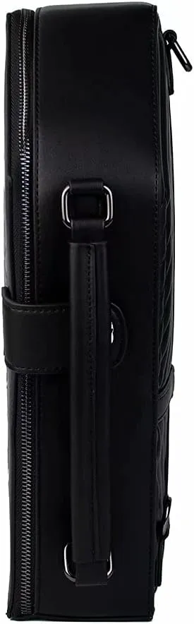 Gothic Crossbody Bag Steampunk Shoulder Bags Printed Faux Leather Satchel Handbag Black