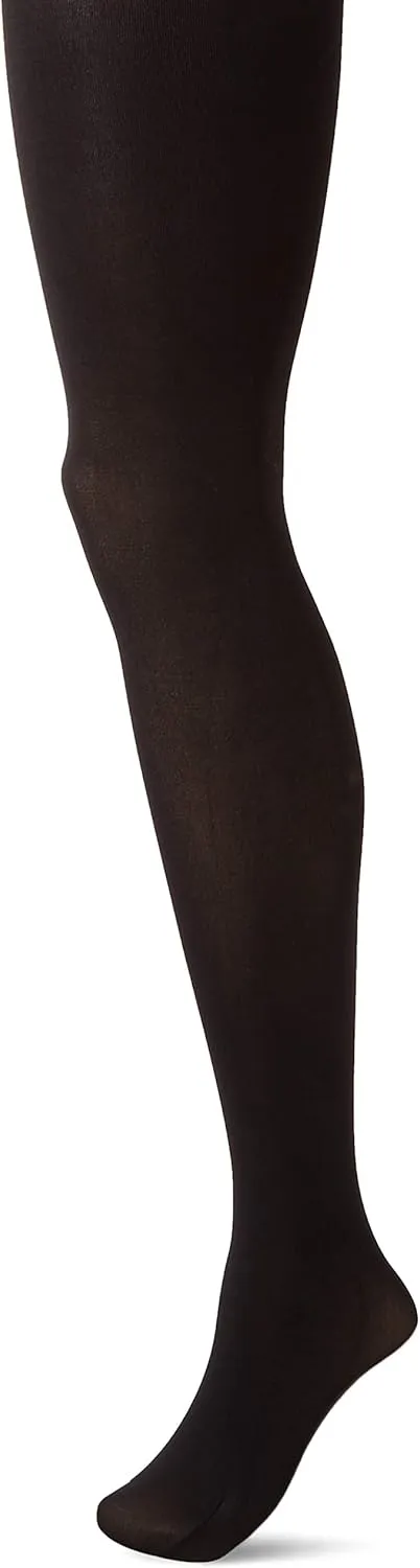 Hanes Script Blackout Tights with X-Temp Technology with Control Top & Sheer Toe, Black