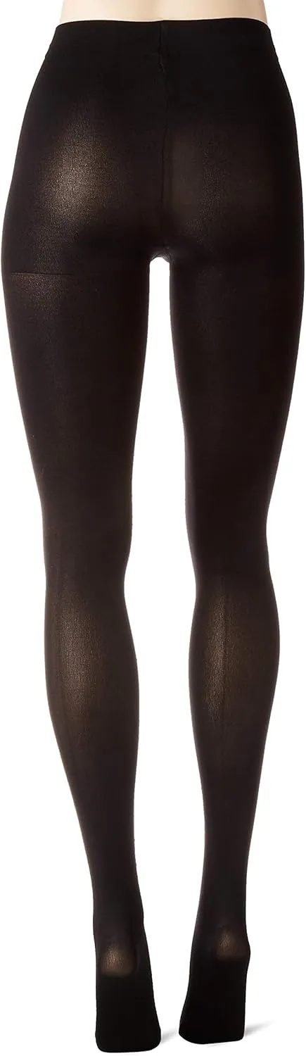 Hanes Script Blackout Tights with X-Temp Technology with Control Top & Sheer Toe, Black