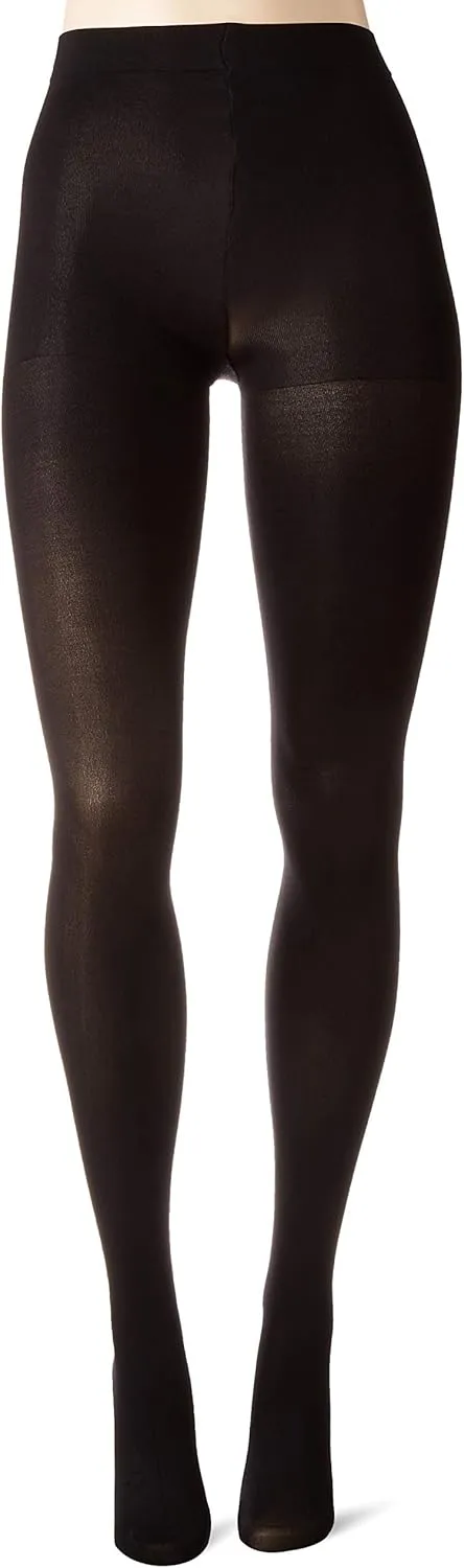 Hanes Script Blackout Tights with X-Temp Technology with Control Top & Sheer Toe, Black