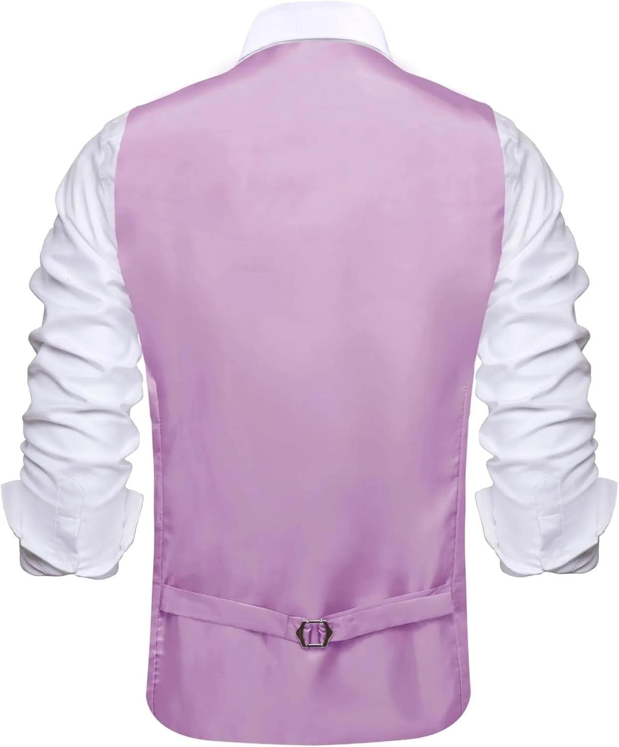 Hi-Tie Men's Sequin Vest Bowtie Prom Suit Vest for Men Tuxedo Dinner V Neck Slim Fit Waistcoats