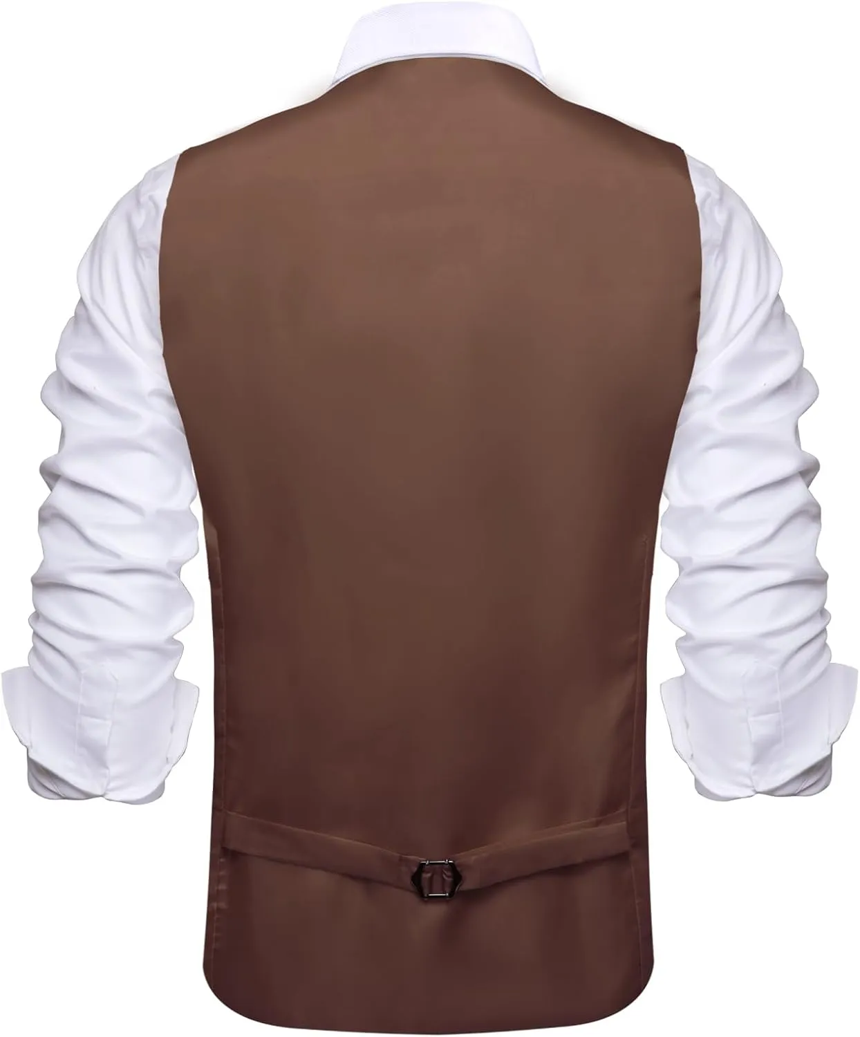 Hi-Tie Men's Sequin Vest Bowtie Prom Suit Vest for Men Tuxedo Dinner V Neck Slim Fit Waistcoats
