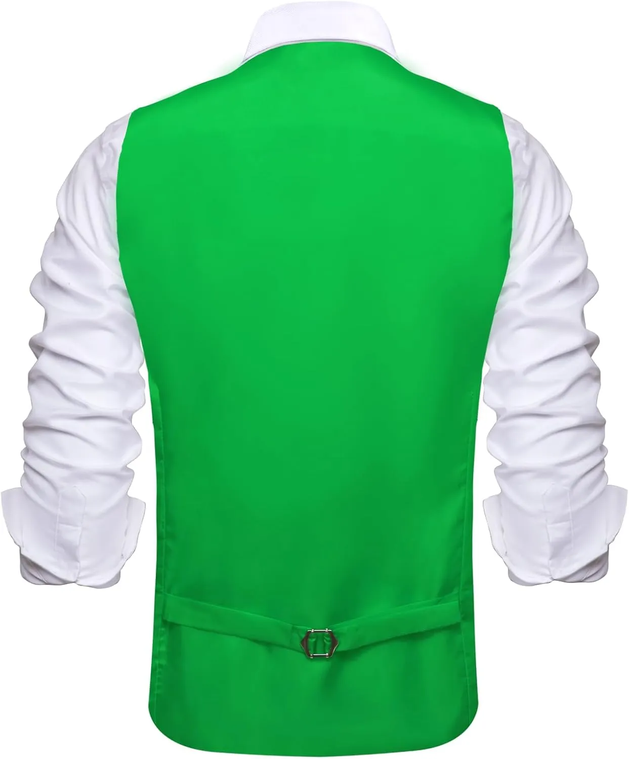 Hi-Tie Men's Sequin Vest Bowtie Prom Suit Vest for Men Tuxedo Dinner V Neck Slim Fit Waistcoats