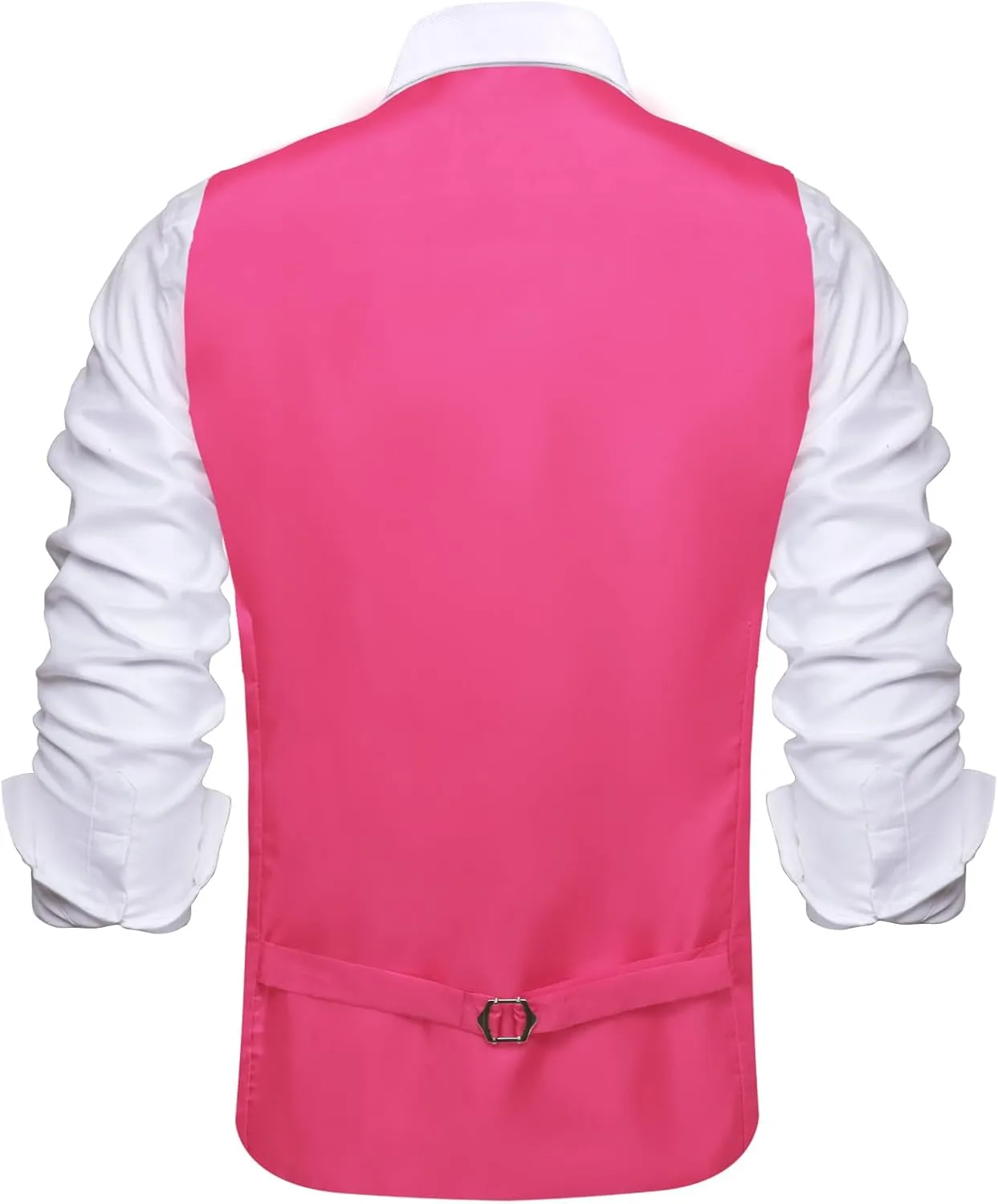 Hi-Tie Men's Sequin Vest Bowtie Prom Suit Vest for Men Tuxedo Dinner V Neck Slim Fit Waistcoats