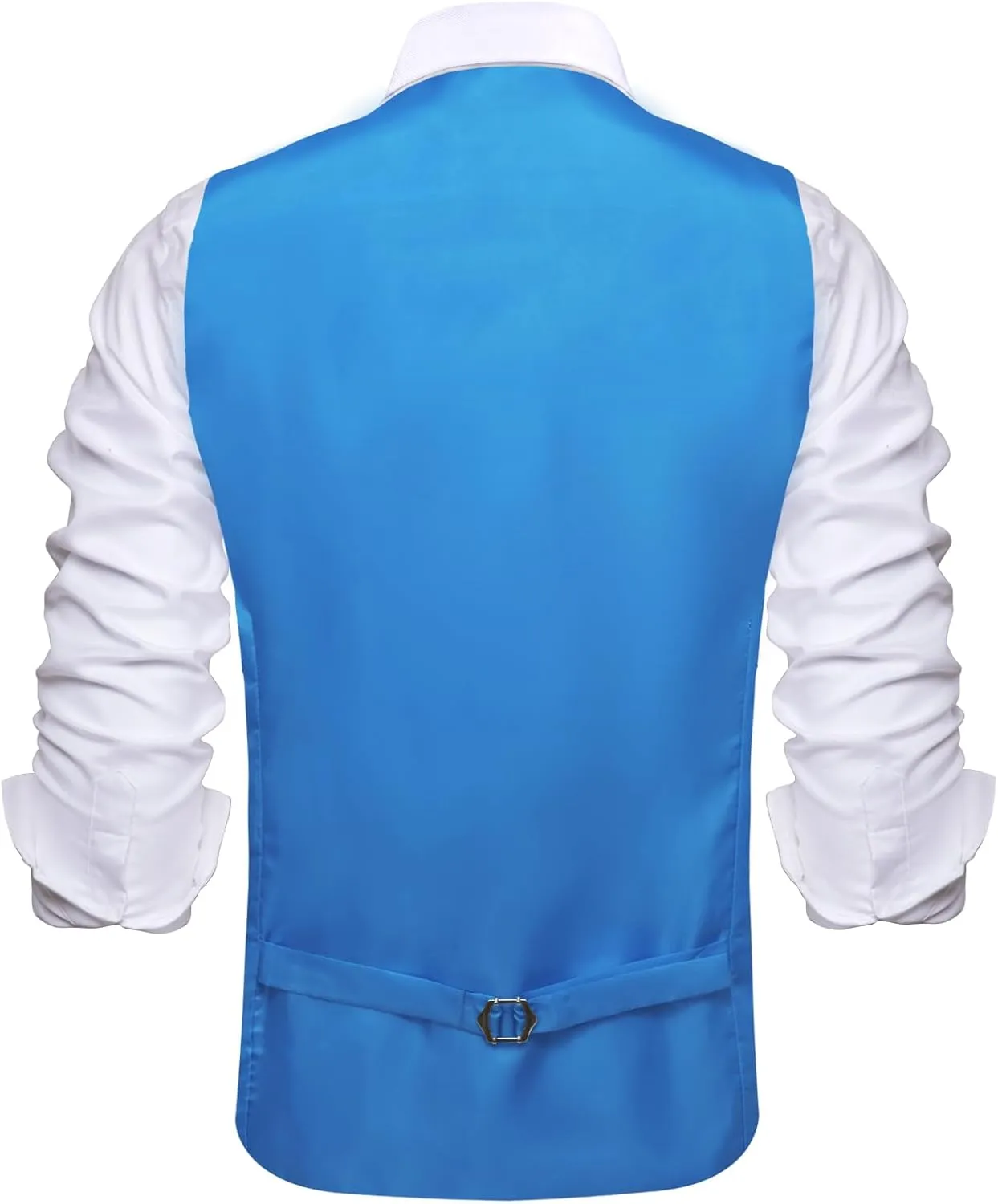 Hi-Tie Men's Sequin Vest Bowtie Prom Suit Vest for Men Tuxedo Dinner V Neck Slim Fit Waistcoats