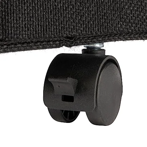 Household Essentials Narrow Collapsible Laundry Hamper with Liner and Lid, Black HE1059