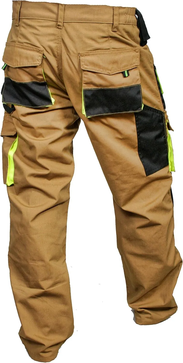 Juicy Trendz Work Trousers for Men - Men's Work Utility & Safety Pants for Construction and Outdoor Activities