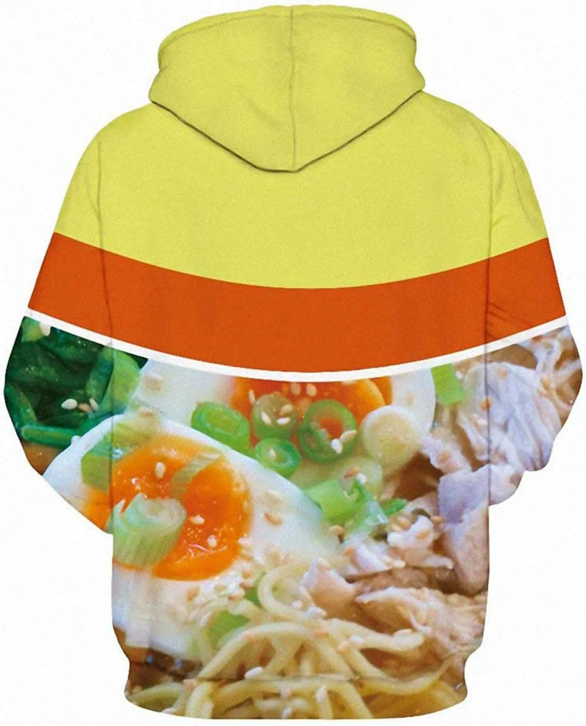 Keasmto 3D Ramen Chicken Noodle Soup Hoodie Beef Sweatshirt For Men Women Cotton Cute