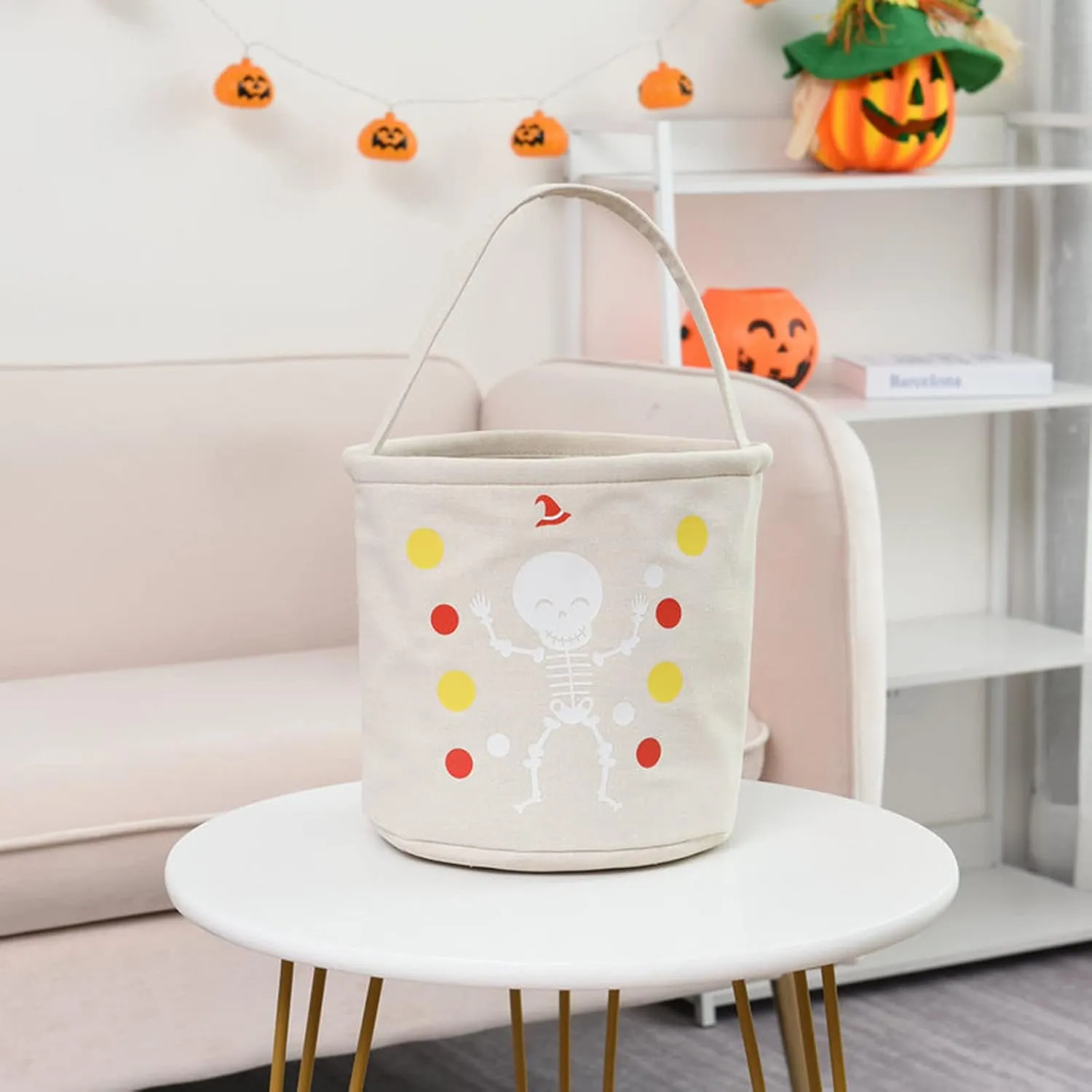 Kids Halloween Candy Girl Boy Basket Trick Bags Candy Or Bucket Baby Care Decoration for Girls