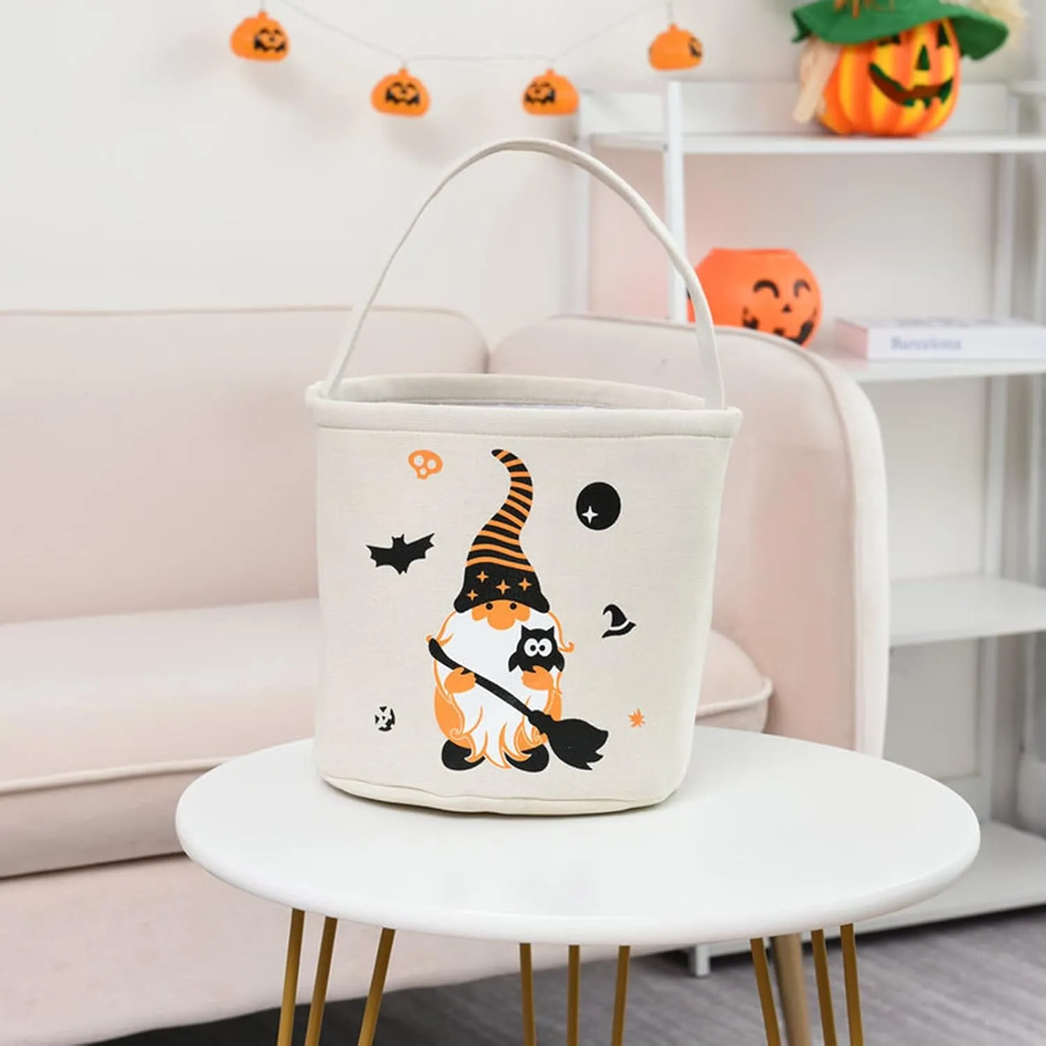 Kids Halloween Candy Girl Boy Basket Trick Bags Candy Or Bucket Baby Care Decoration for Girls