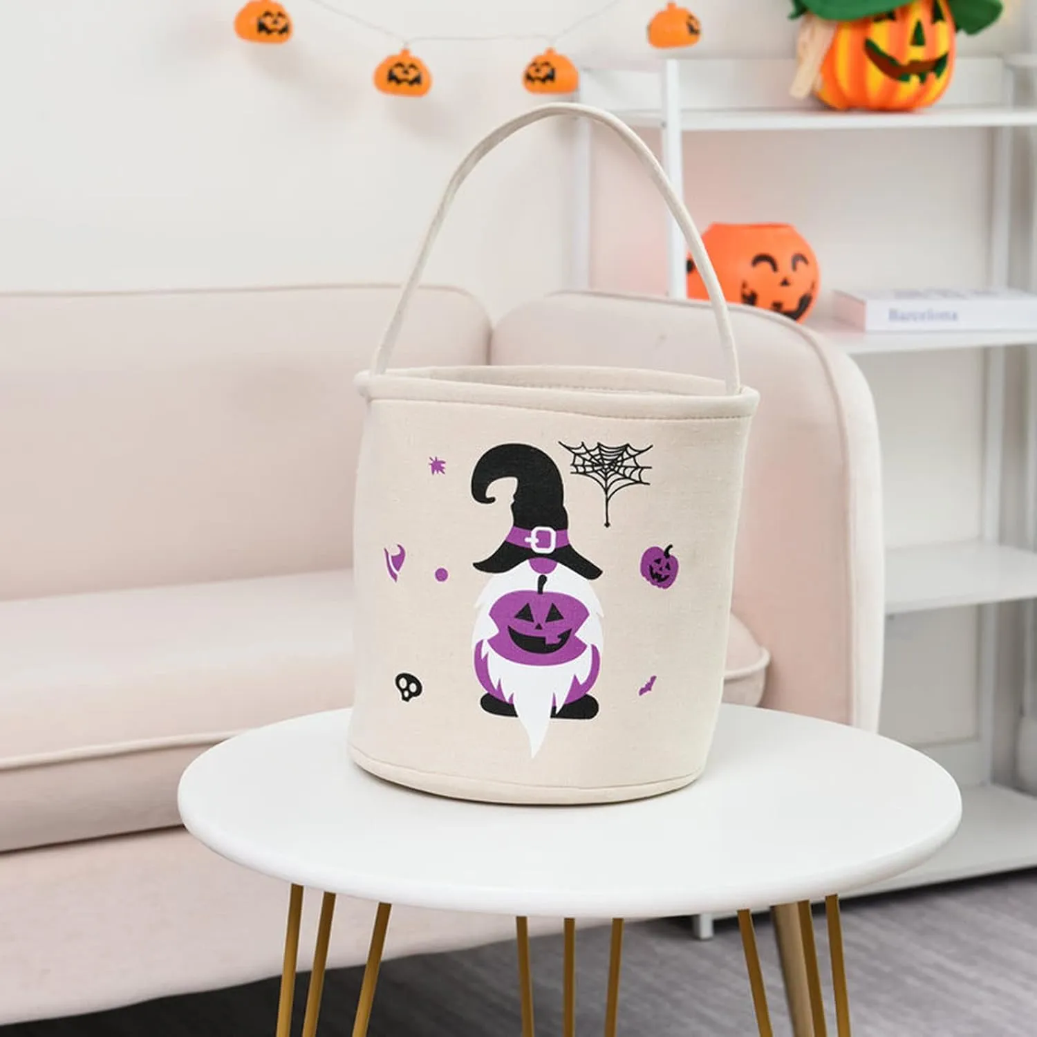 Kids Halloween Candy Girl Boy Basket Trick Bags Candy Or Bucket Baby Care Decoration for Girls