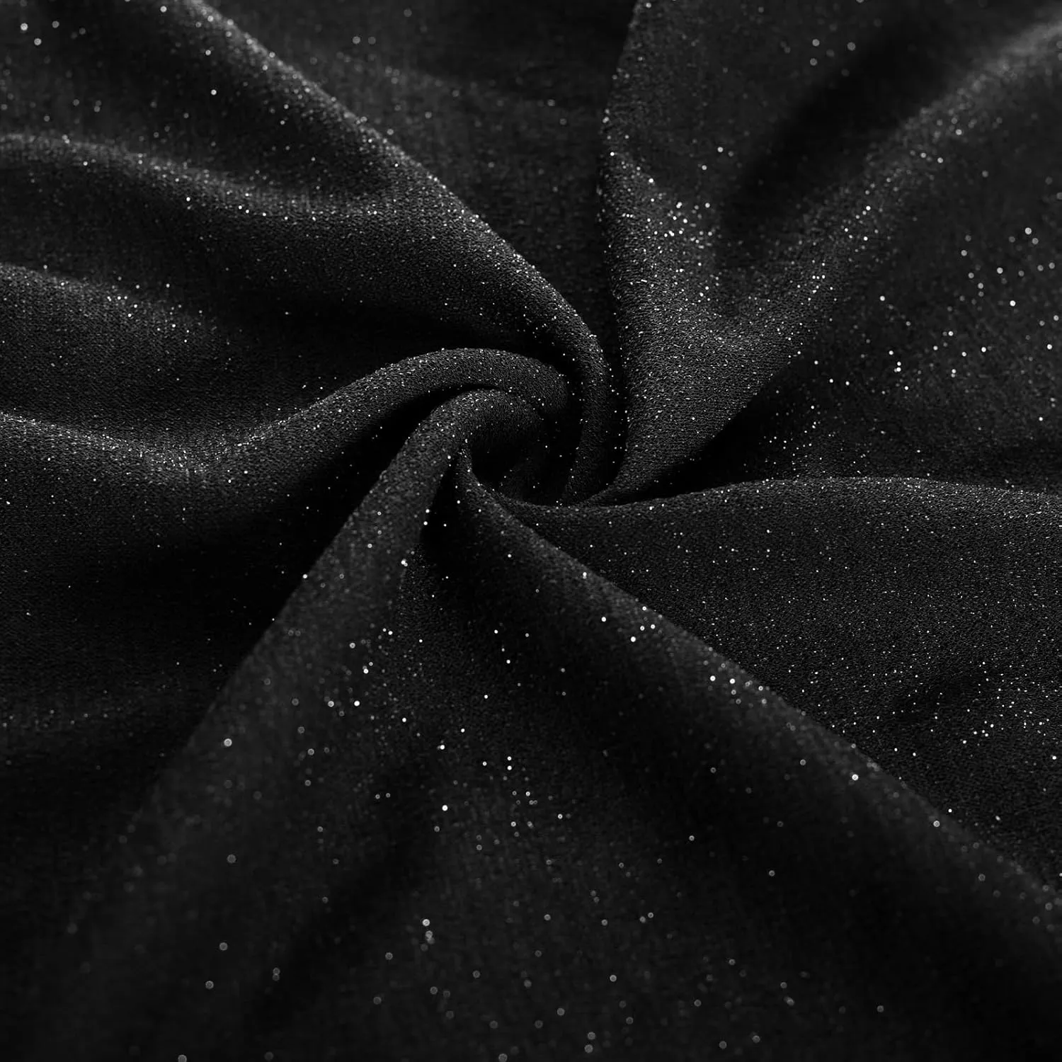 KIMCURVY Plus Size Women One Shoulder Ruched Wrap Cocktail Party Glitter Midi Dress