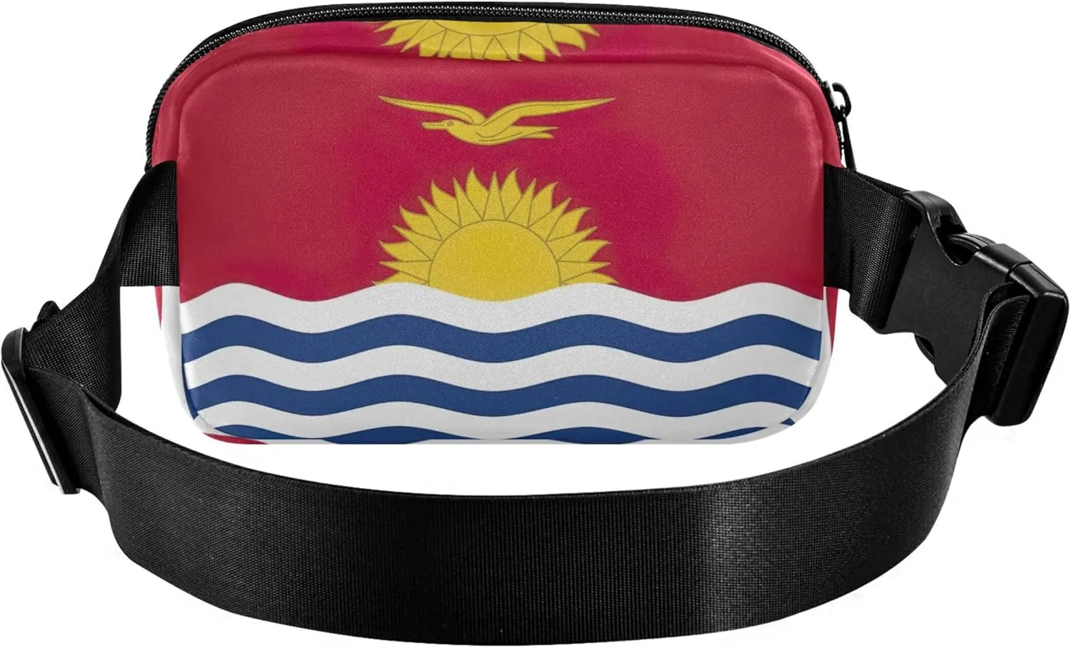 Kiribati Flag Womens Fanny Pack Hip Pack Belt Pouch Waterproof Cartoon Waist Pouch for Women