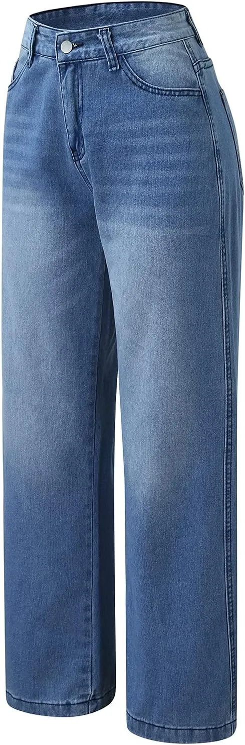 LCMTWX Jeans for Women Trendy Pants Bib Fashion Pants Women's Bib Denim Women's Jeans Stretch Jeans for Women Women's High