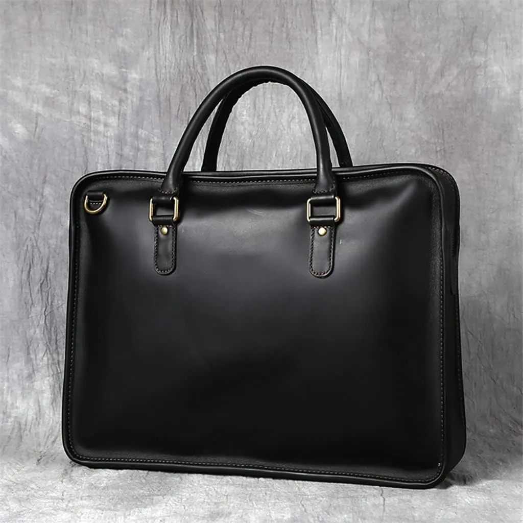 Leather Briefcase Men Bag Business Handbag Male Laptop Shoulder Bags Men Briefcase