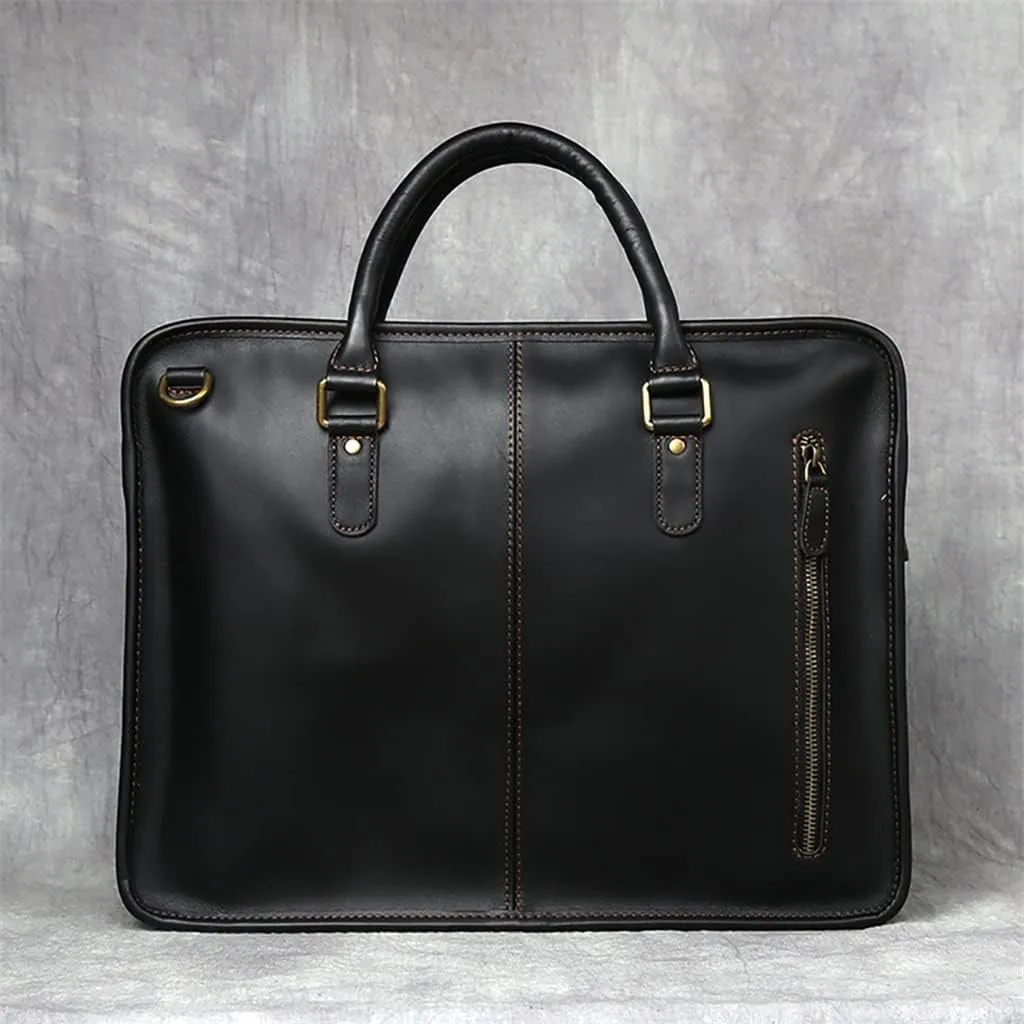 Leather Briefcase Men Bag Business Handbag Male Laptop Shoulder Bags Men Briefcase