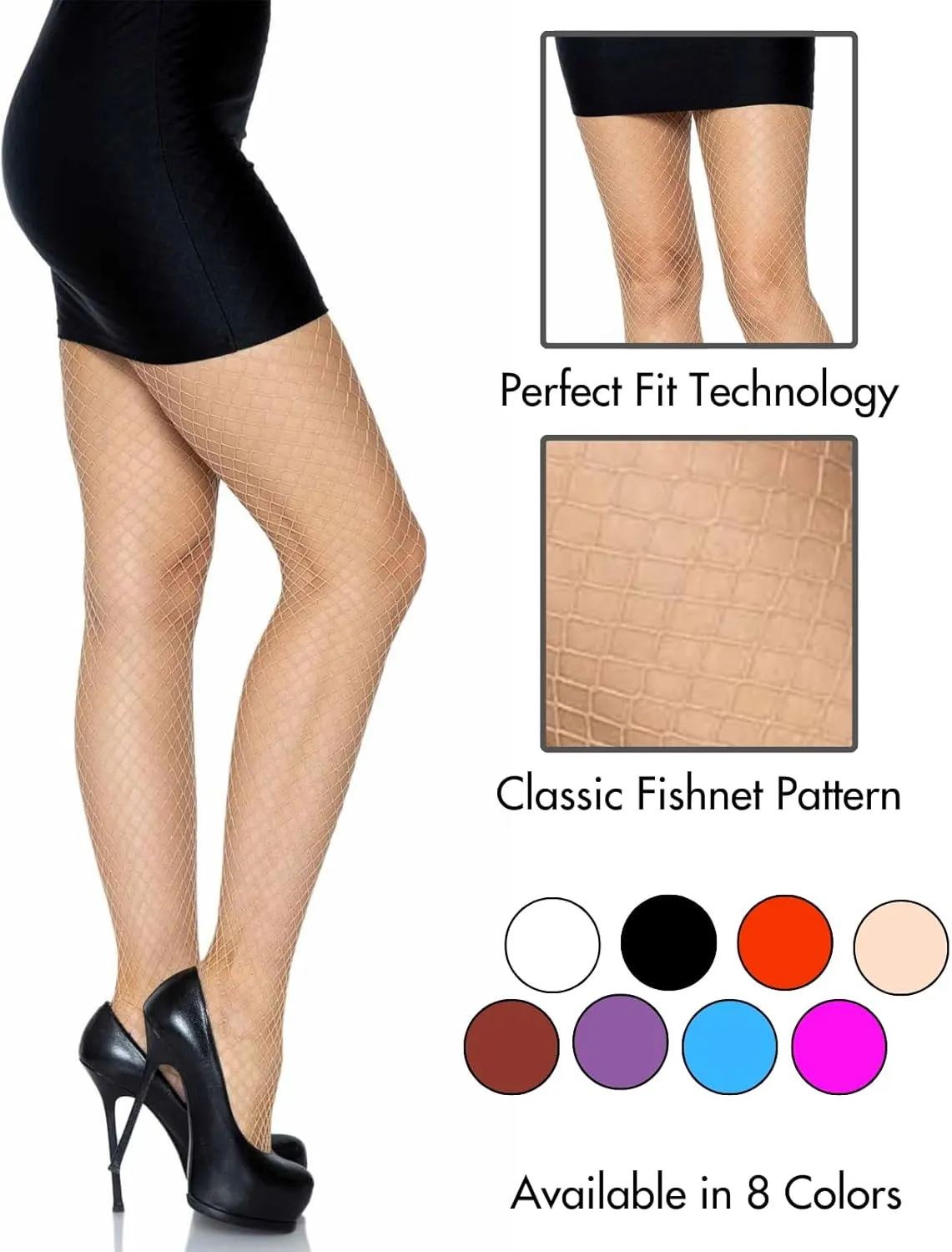 Leg Avenue womens Spandex Industrial Fishnet Tights