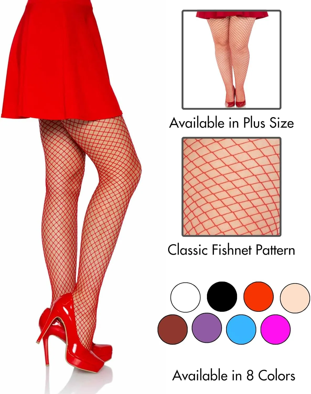 Leg Avenue womens Spandex Industrial Fishnet Tights