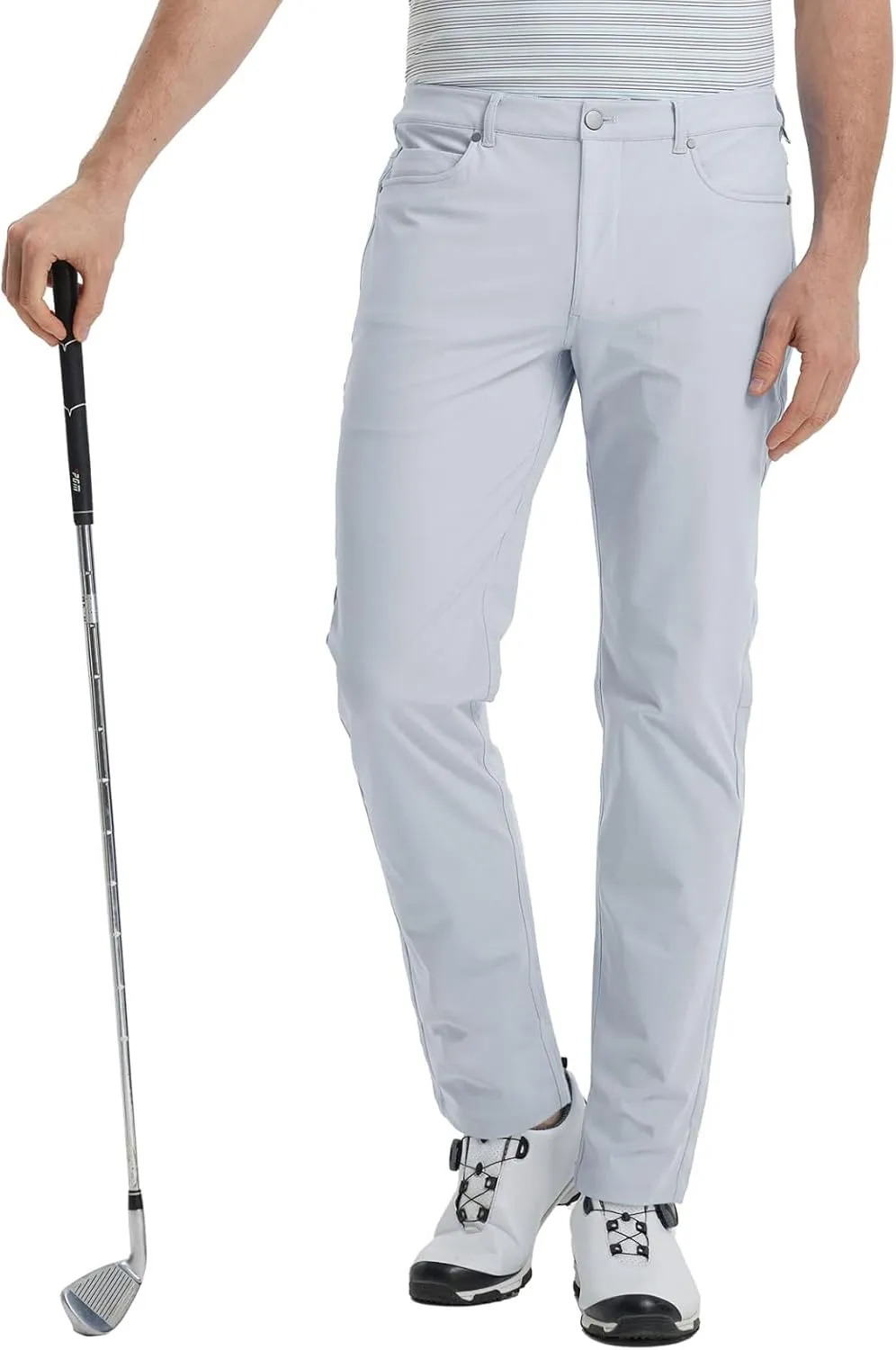 M MAELREG Golf Pants for Men Lightweight Moisture Wicking Business - 30"/32"/34" Stretch Flat Front Casual Dress Pant for Men