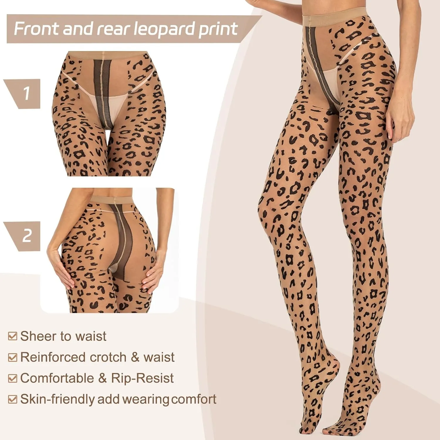 MANZI 20D Polka Dot Tights for Women Patterned Stockings for Women Sheer Ultra Thin High Waist Pantyhose