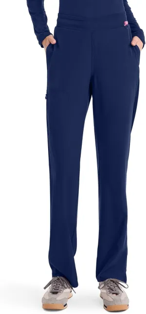 Med Couture Scrub Pants for Women Straight Leg Pull-On Pant with 4 Pockets Moisture Wicking & 360 Stretch - MC103