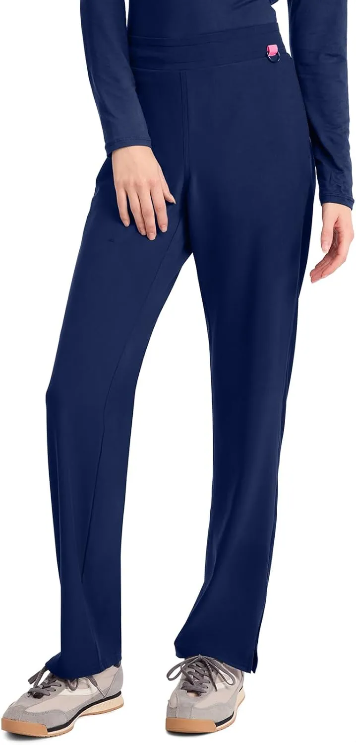 Med Couture Scrub Pants for Women Straight Leg Pull-On Pant with 4 Pockets Moisture Wicking & 360 Stretch - MC103