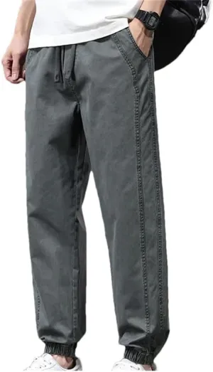 Men's ArmyEN8 Pants Summer Vintage Cotton Trousers Loose Korean Harem Pantalones Cargo Pants