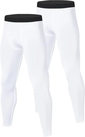 Mens Compression Pants Athletic Running Leggings Workout Tights Quick Dry Base Layer Basketball Sports Underpants