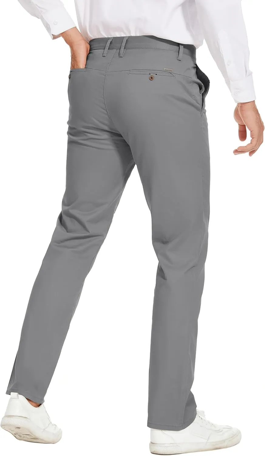 Men's Slim-Fit Stretch Cotton Fashion Tapered Casual Chino Pants