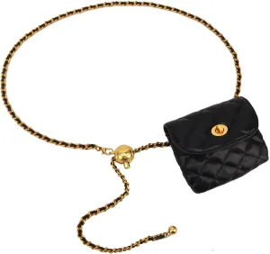 Mini Belt Bags for Women Trendy Leather Belt Bag Waist Purse Fanny Pack Mini Handbag Detachable