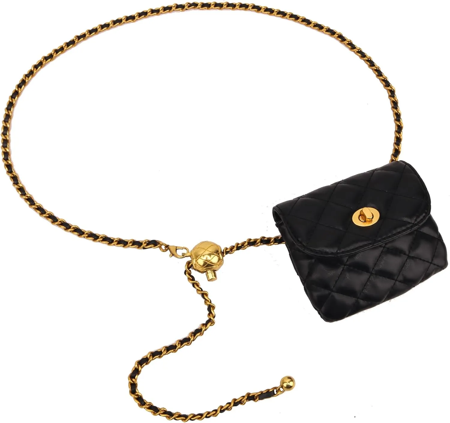 Mini Belt Bags for Women Trendy Leather Belt Bag Waist Purse Fanny Pack Mini Handbag Detachable