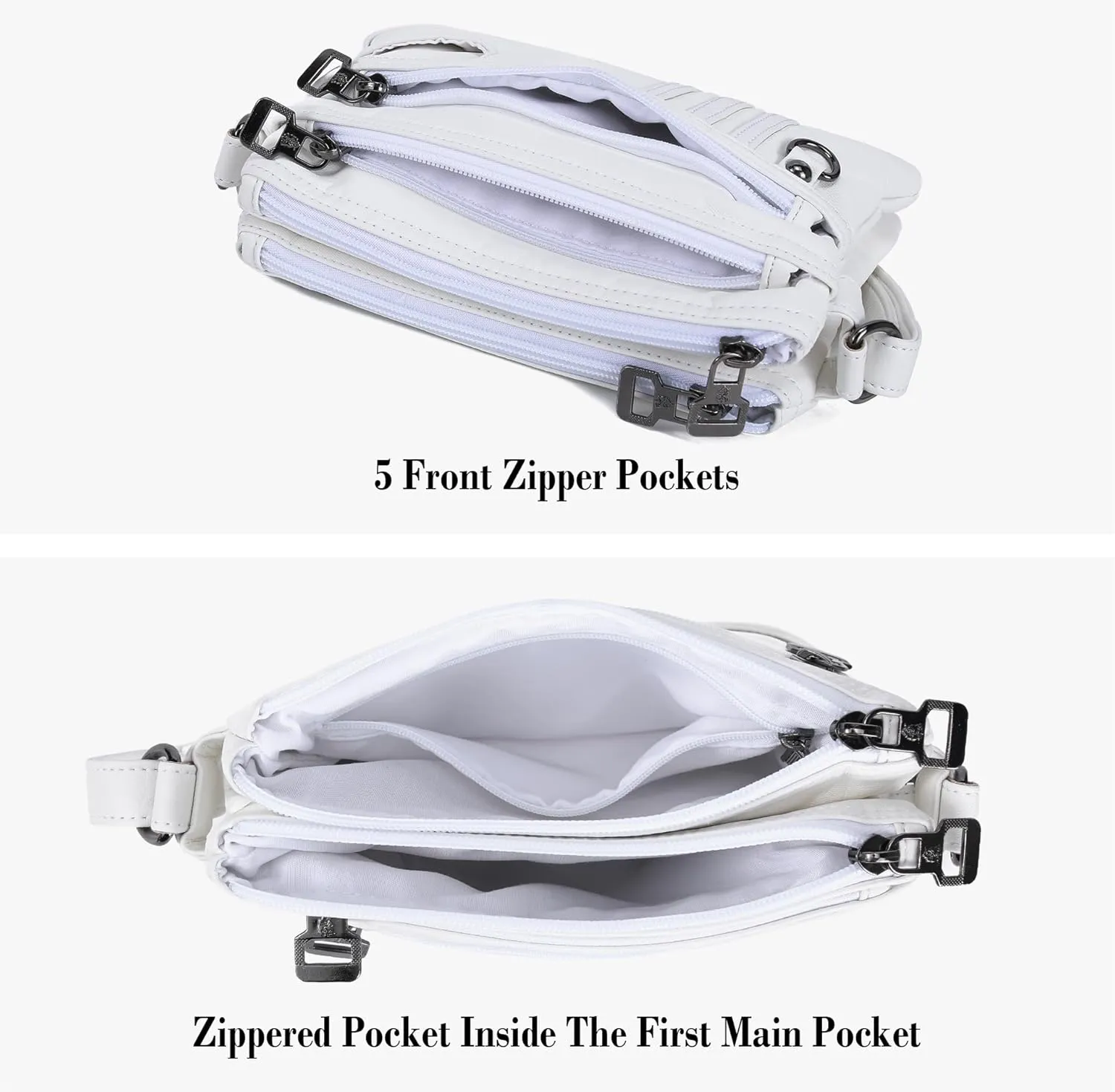 MINICAT Treble Pockets Small Crossbody Purse Cell Phone Purse Shoulder Bags for Women