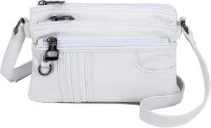 MINICAT Treble Pockets Small Crossbody Purse Cell Phone Purse Shoulder Bags for Women