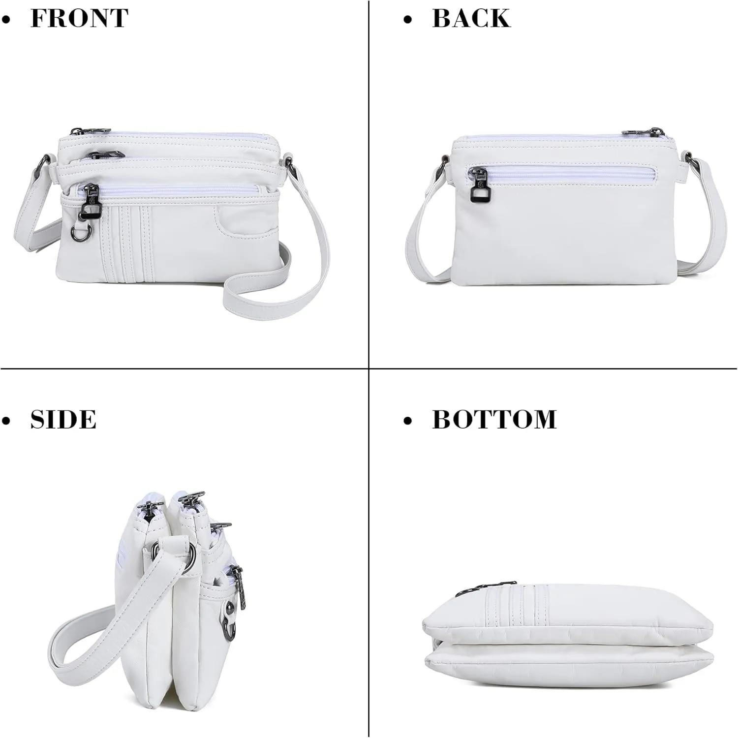 MINICAT Treble Pockets Small Crossbody Purse Cell Phone Purse Shoulder Bags for Women