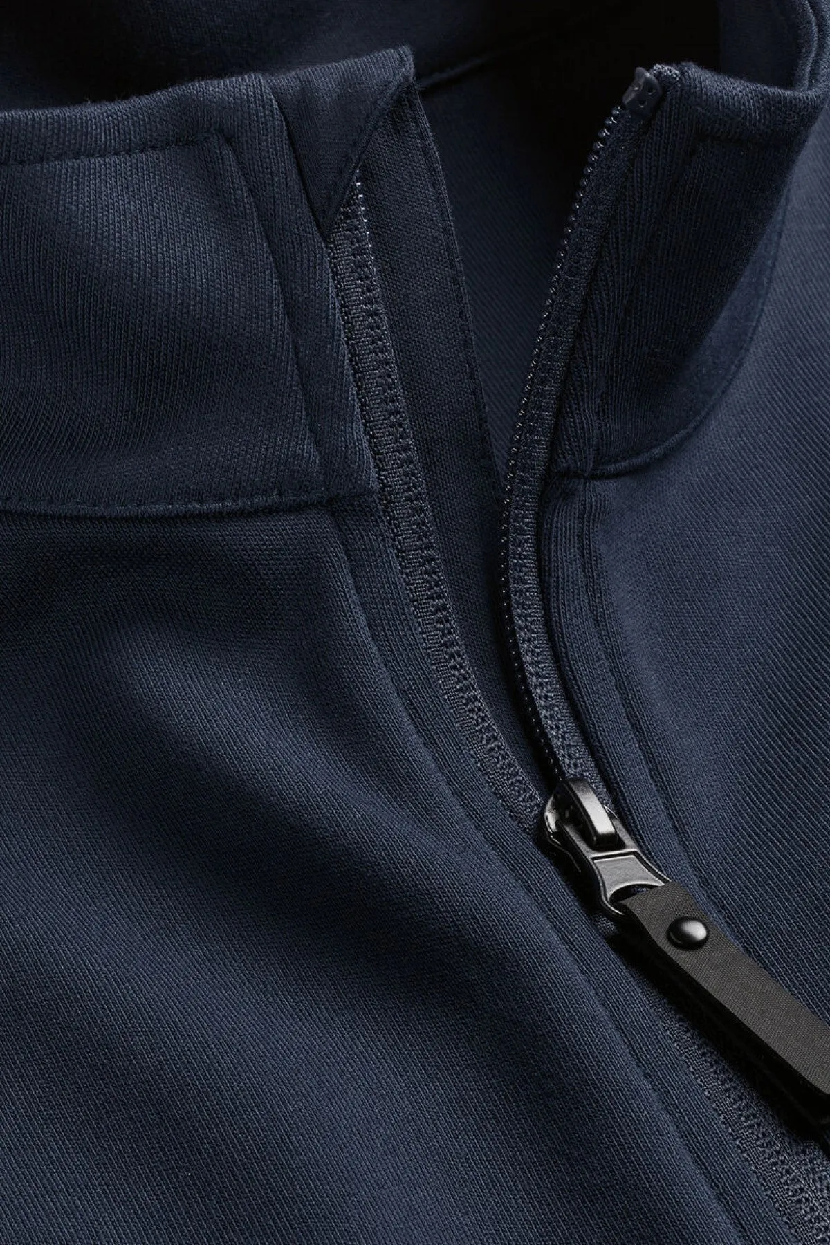 Navy Blue Performance Sleeveless Funnel Neck Gilet