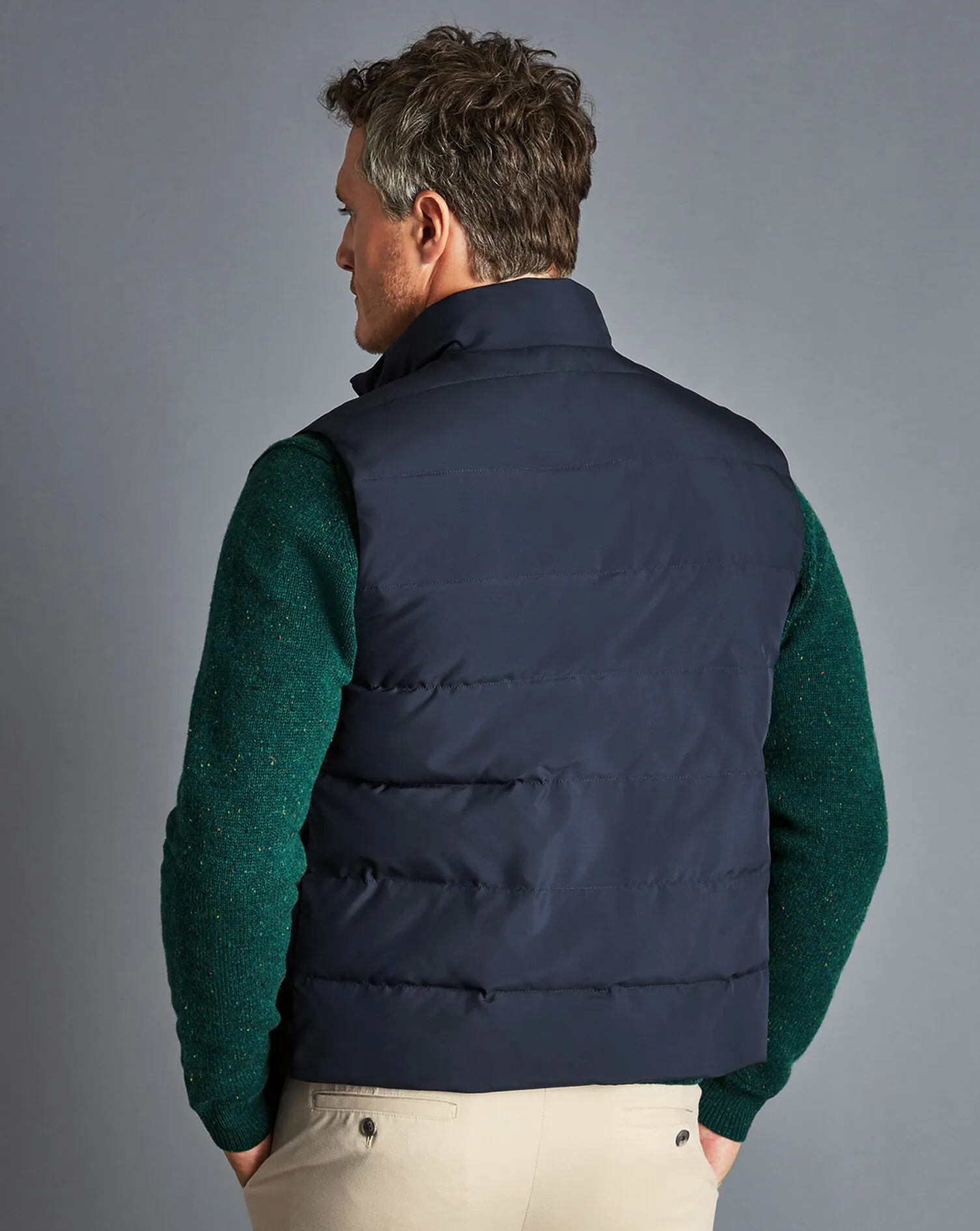 Navy Quilted Gilet