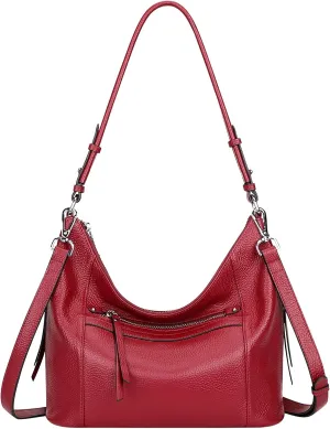 Over Earth Genuine leather Hobo Purse Shoulder Bags for Women Crossbody Handbags