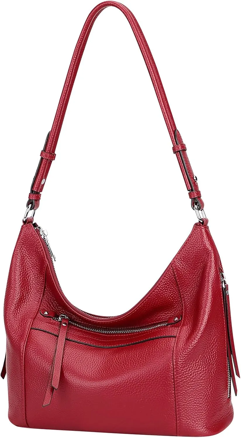 Over Earth Genuine leather Hobo Purse Shoulder Bags for Women Crossbody Handbags