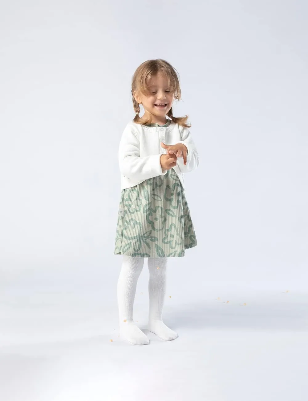 Petrass Baby Girls Cable Knitted Tights Infant Full-Footed Seamless Cotton Tights New-born Girls Seamless Leggings 3/4/5/6