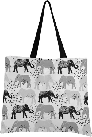 Poeticcity Women Grocery Tote Bag, Canvas Shoulder Bags, Women Handbag for Outdoors