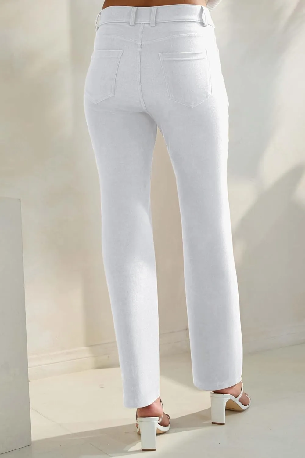 Prolific Health Women's Jean Denim Look Jeggings Straight Leg Many Colors Spandex Leggings Pants S-XXXL