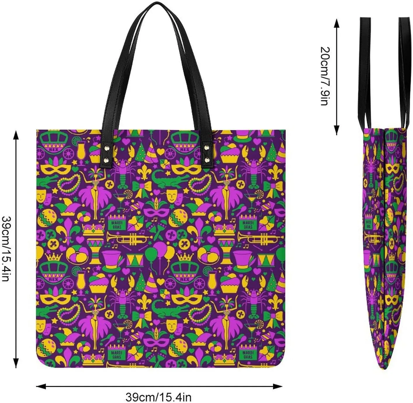Pu Leather Tote Bag for Women Work Shoulder Bags Purses Handbags
