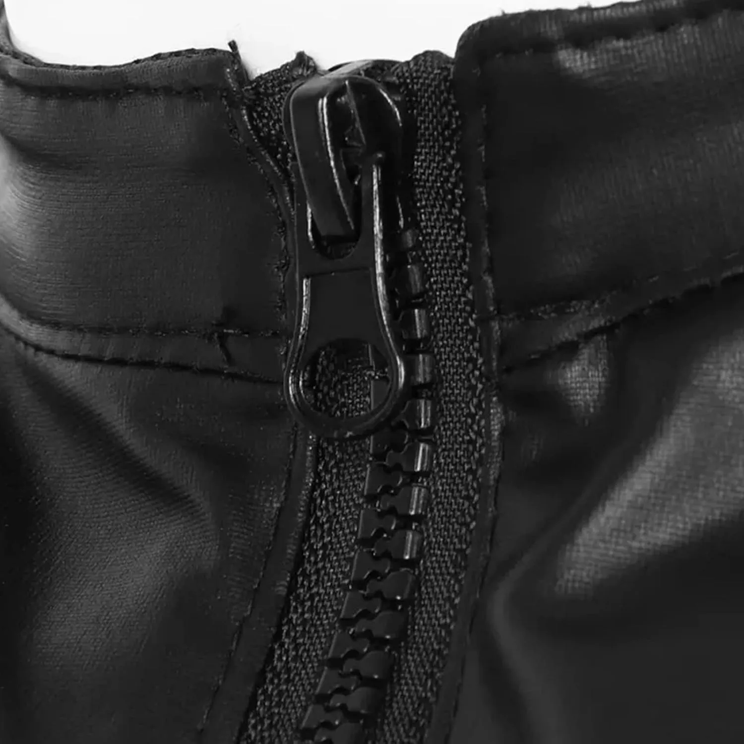 PU Leather Vest Undershirt for MenZipper Stand Collar Shirt Sleeveless TopsMuscle Waistcoats Clubwear Costumes