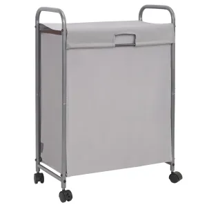 Rolling Laundry Hamper with Lid and Wheels