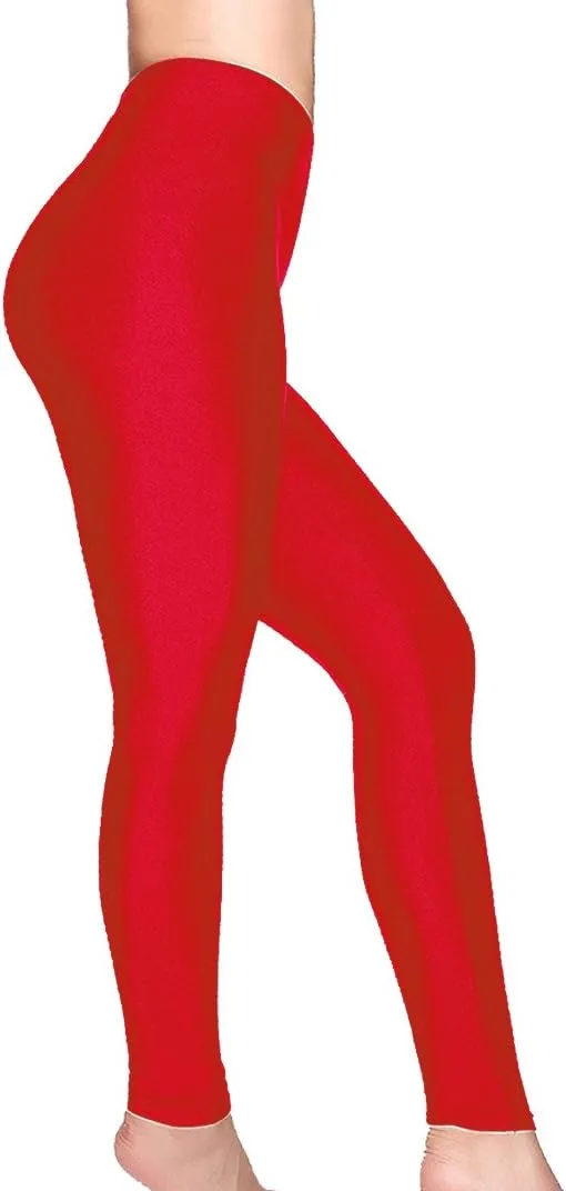 Romastory Women's Stretched Shiny Sports Leggings Mid-Waist Elastic Pants Shining Leggings Tights