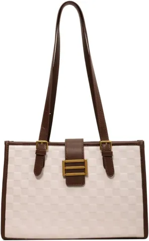 Shoulder Bag for Women Vegan Leather Tote Handbag Large Messenger Hobo Purse Retro Travel Shoulder Bag