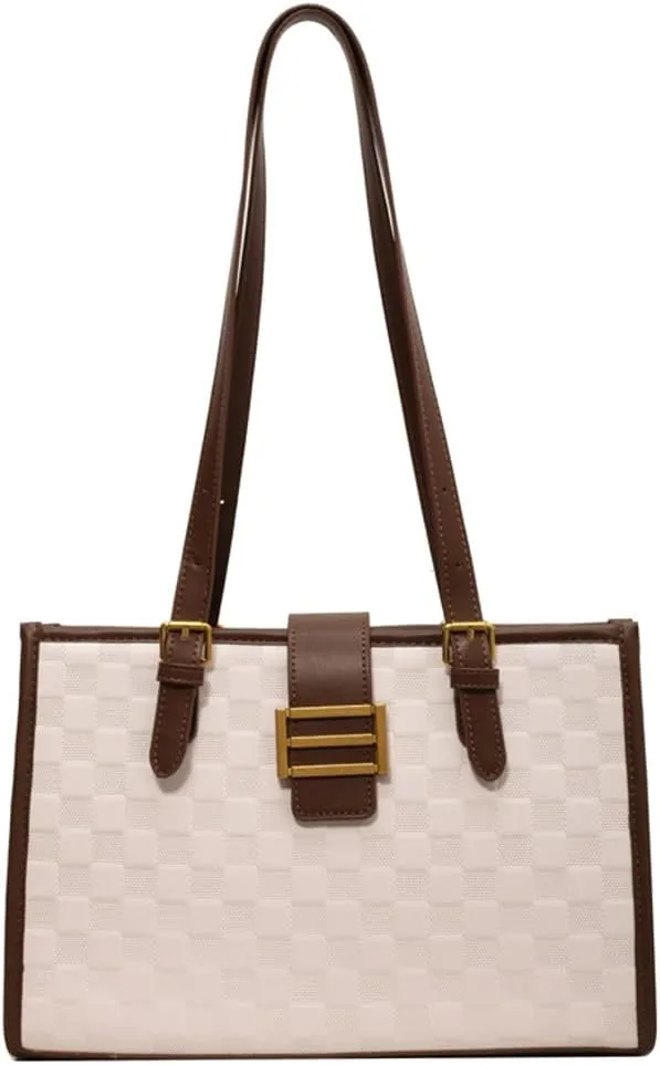 Shoulder Bag for Women Vegan Leather Tote Handbag Large Messenger Hobo Purse Retro Travel Shoulder Bag