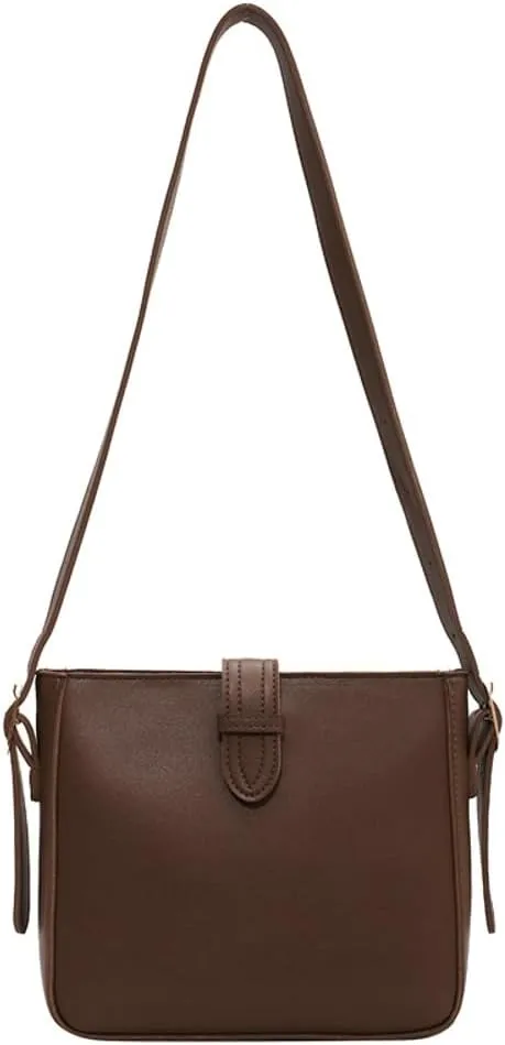 Shoulder Bags for Women Vegan Leather Crossbody Handbags Retro Vintage Hobo Purse Tote Bag with Zipper